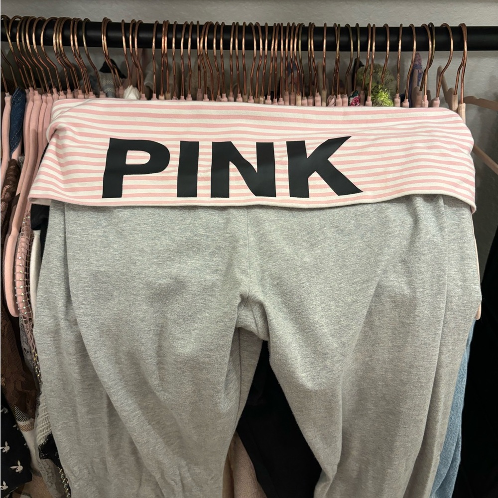 PINK Victoria's Secret Kids Gray Flare Pants XL